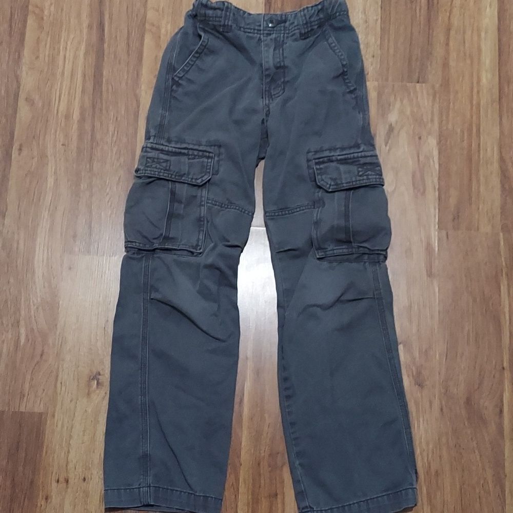 Kids 10 Cherokee cargo pants gray